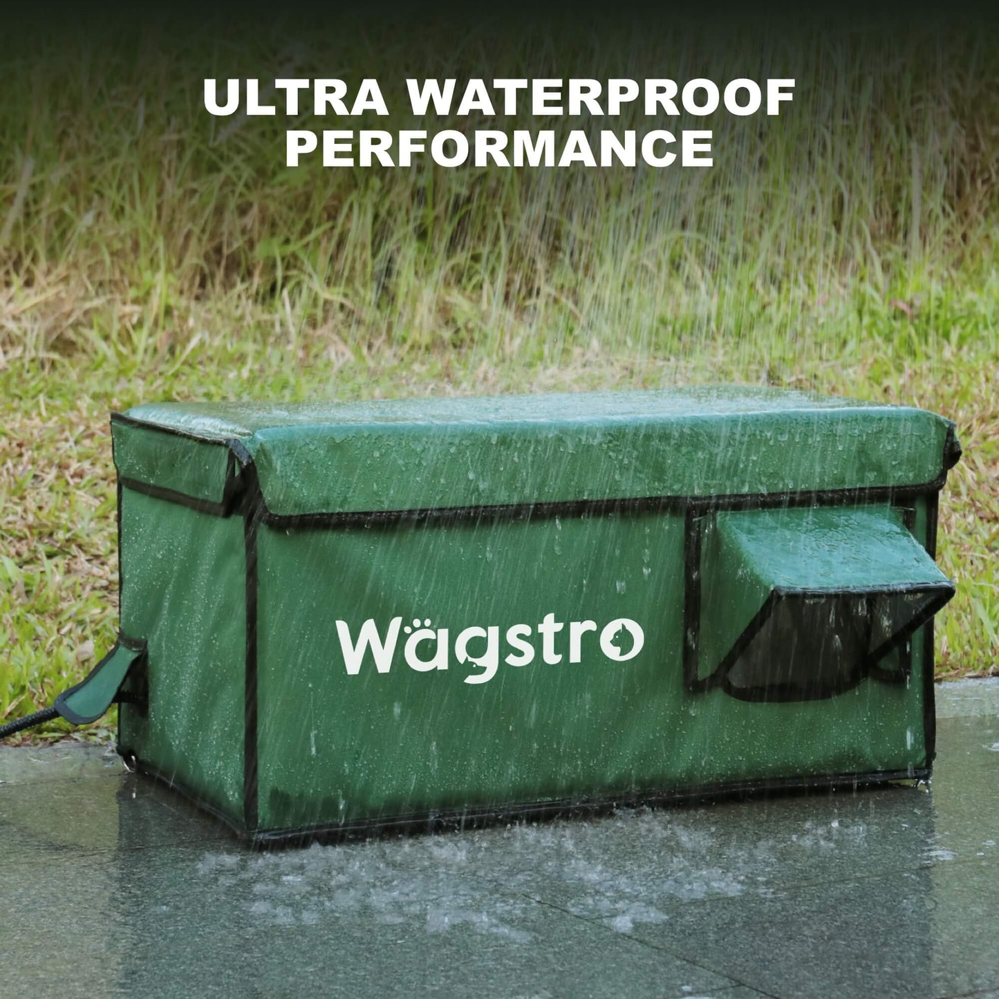 2024 - AllGuard Heated Outdoor Cat Shelter – Green | Compact Base