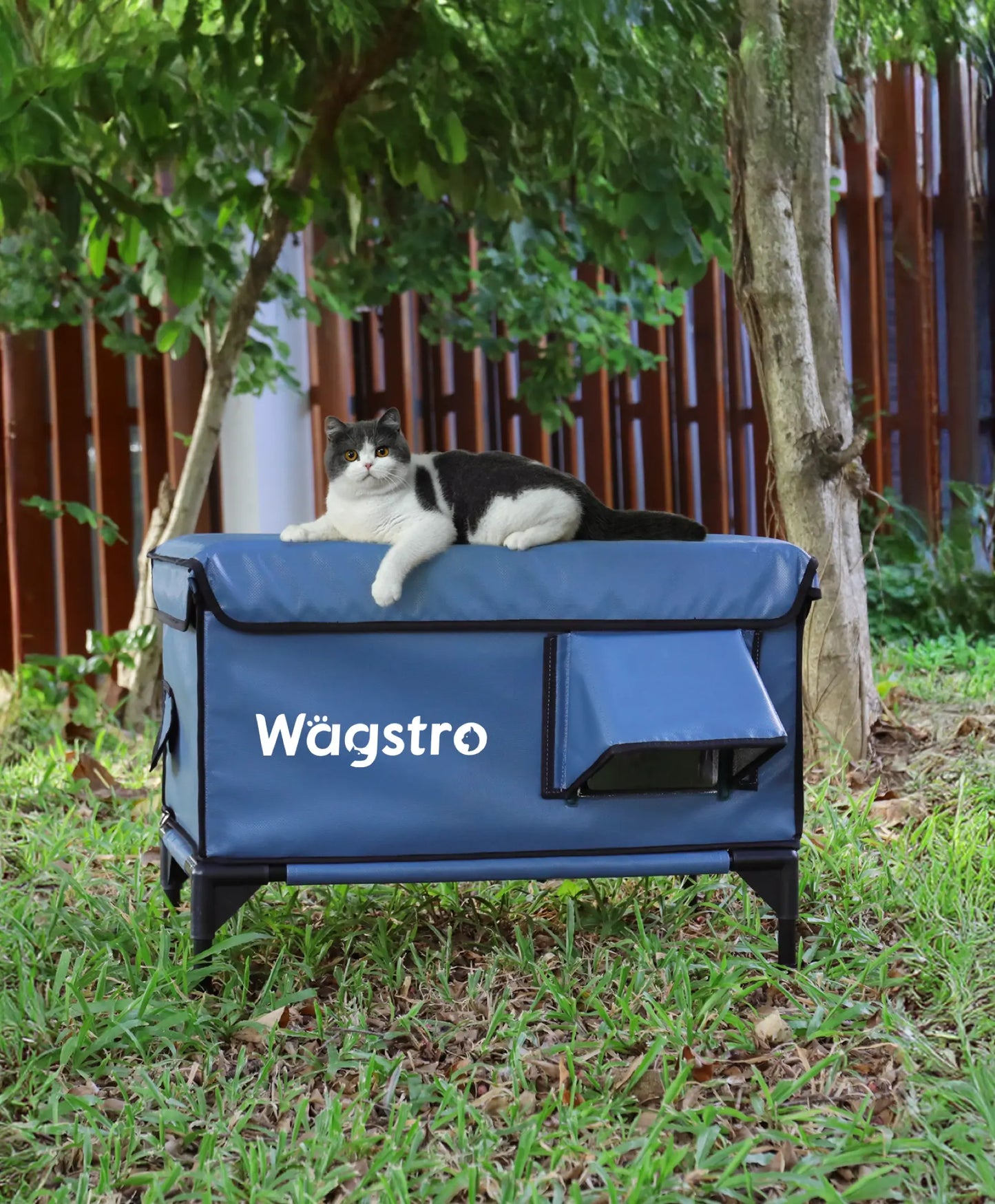 ArcticGuard™ Heated Outdoor Cat Shelter – Green | Large