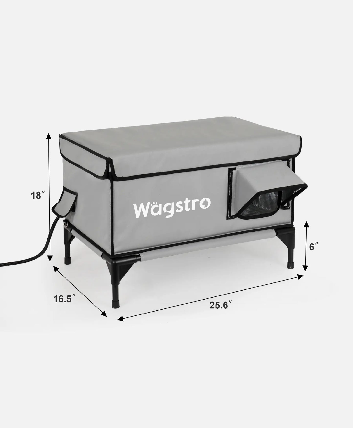 AllGuard™ Heated Outdoor Cat House – Stone Gray | Large