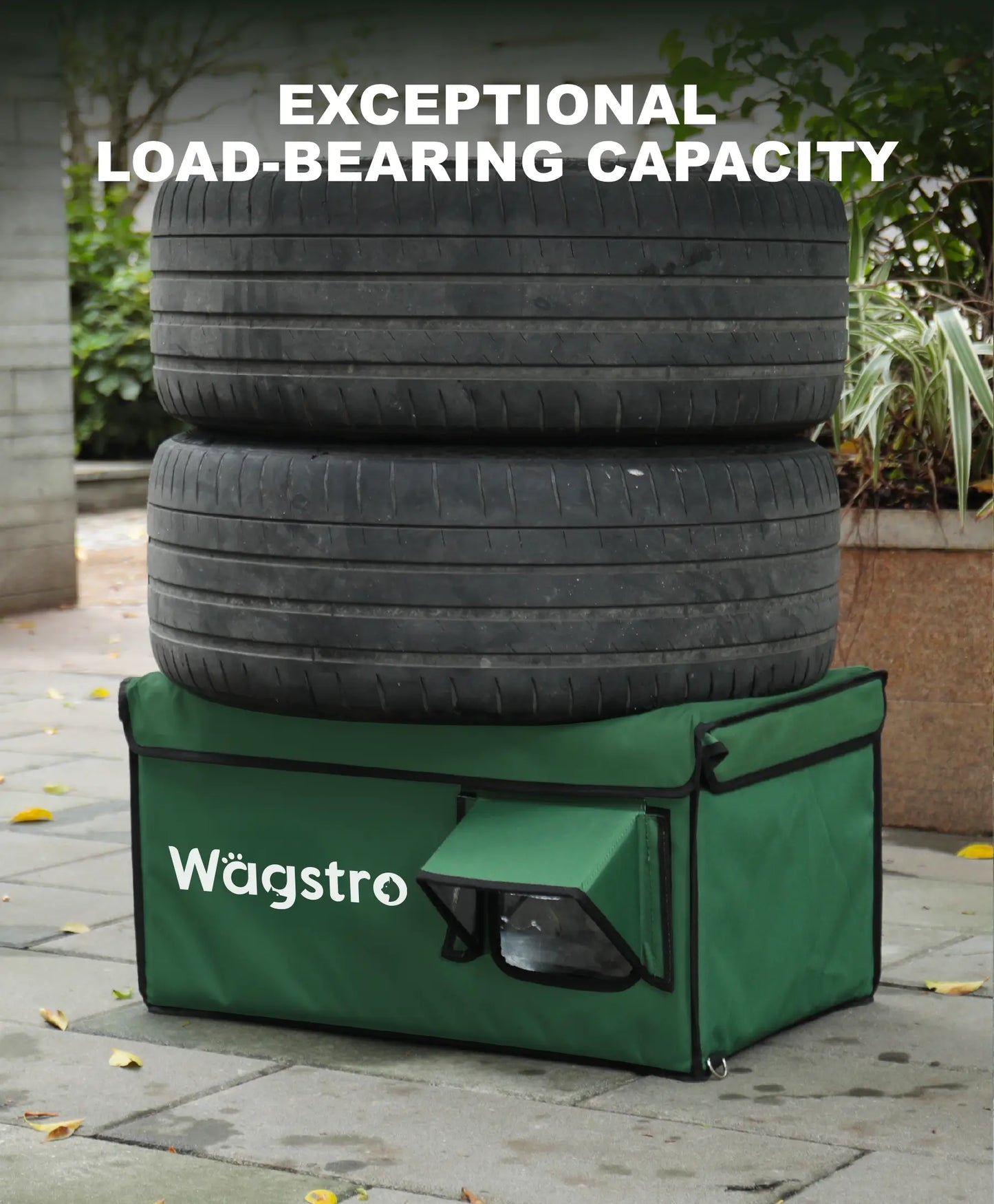 AllGuard™ Heated Outdoor Cat Shelter – Green | Compact Base