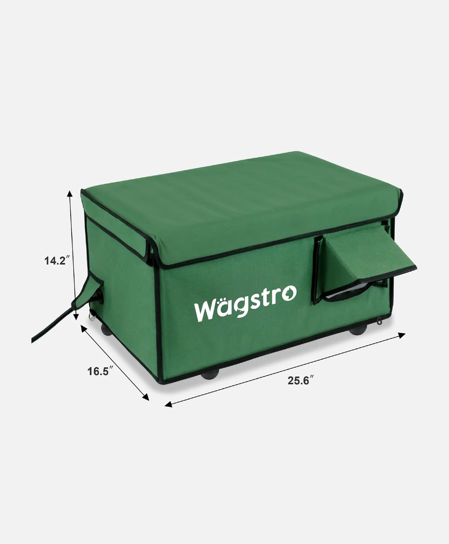 AllGuard™ Heated Outdoor Cat Shelter – Green | Compact Base