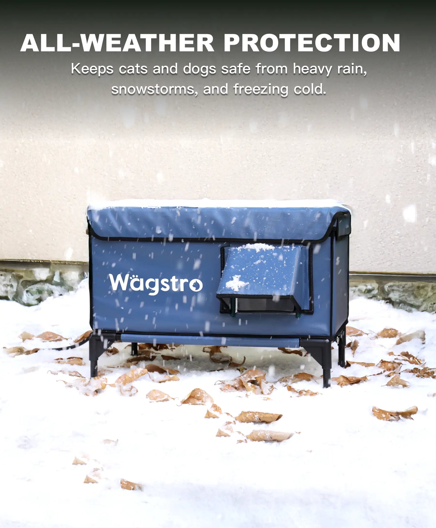 ArcticGuard™ Heated Outdoor Cat Shelter – Green | Large