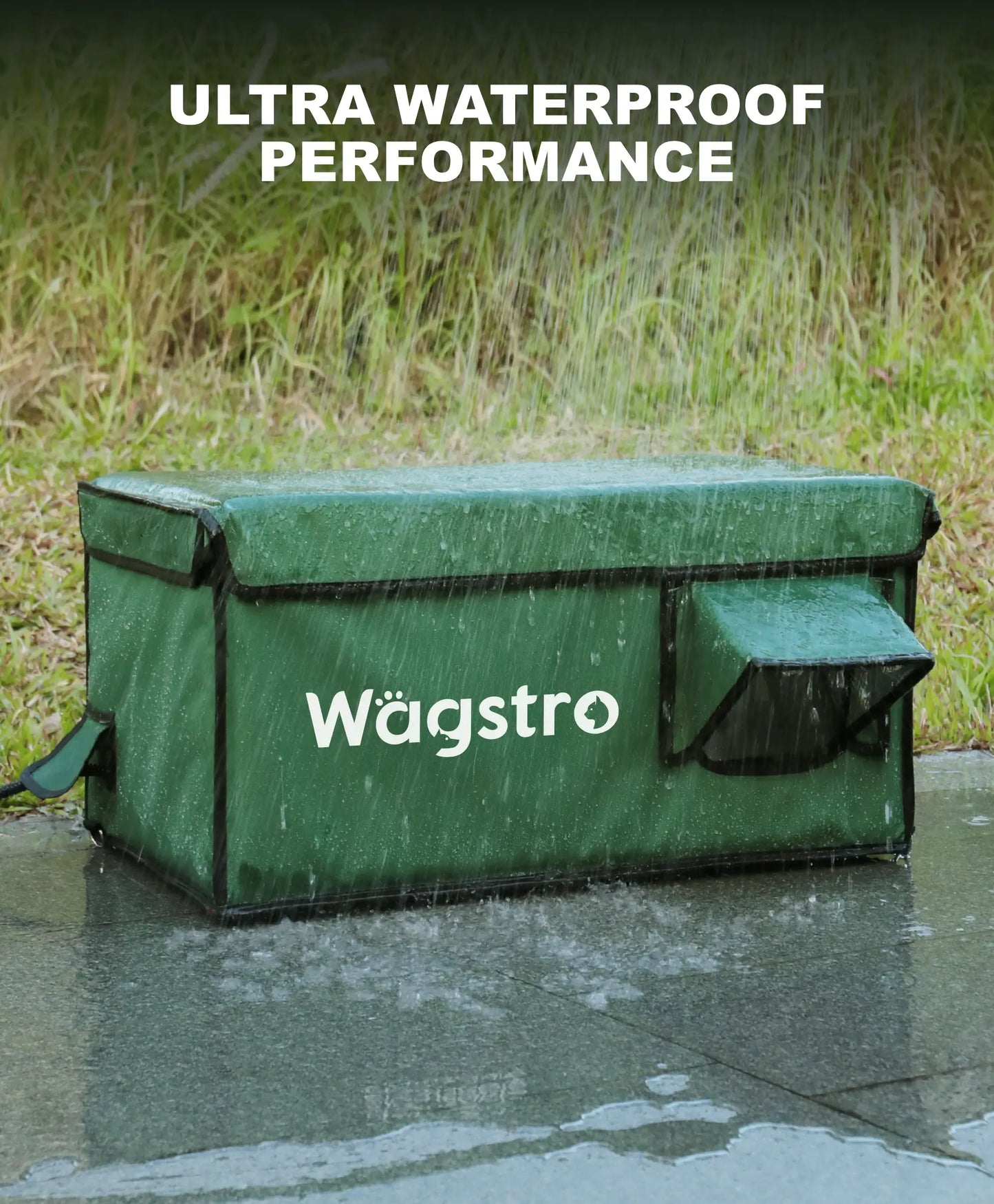 AllGuard™ Heated Outdoor Cat Shelter – Green | Compact Base