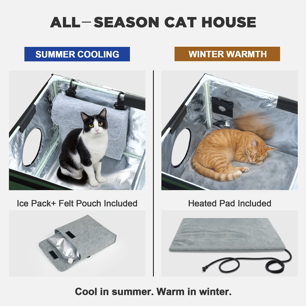 AllGuard Outdoor Heated Cat House – Final Sale