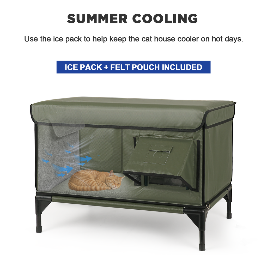 Flagship Outdoor Heated Cat House – Final Sale