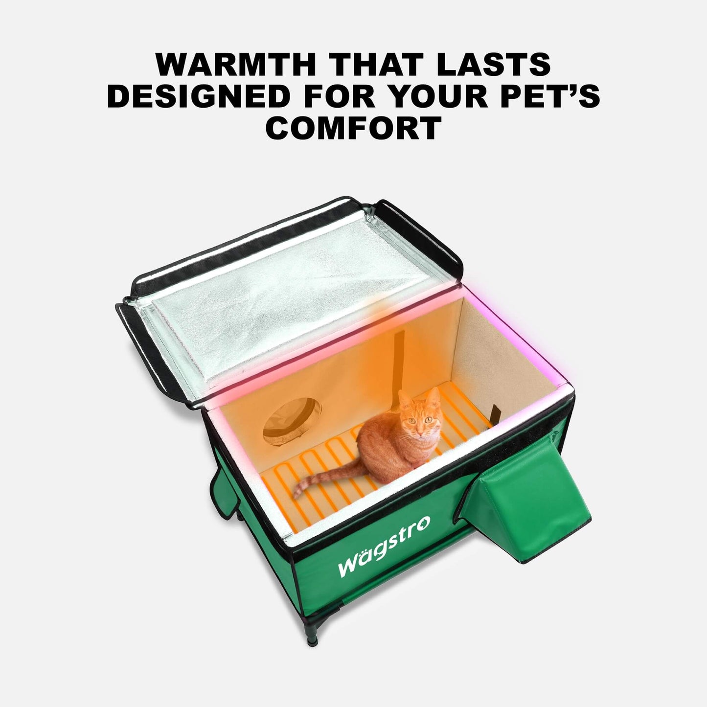 2024 - ArcticGuard Heated Outdoor Cat Shelter – Green | Large