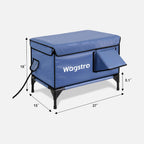 2024 - ArcticGuard Heated Outdoor Cat Shelter – Slate Blue | Large