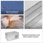 2024 - ArcticGuard Heated Outdoor Cat Shelter – Slate Blue | Large