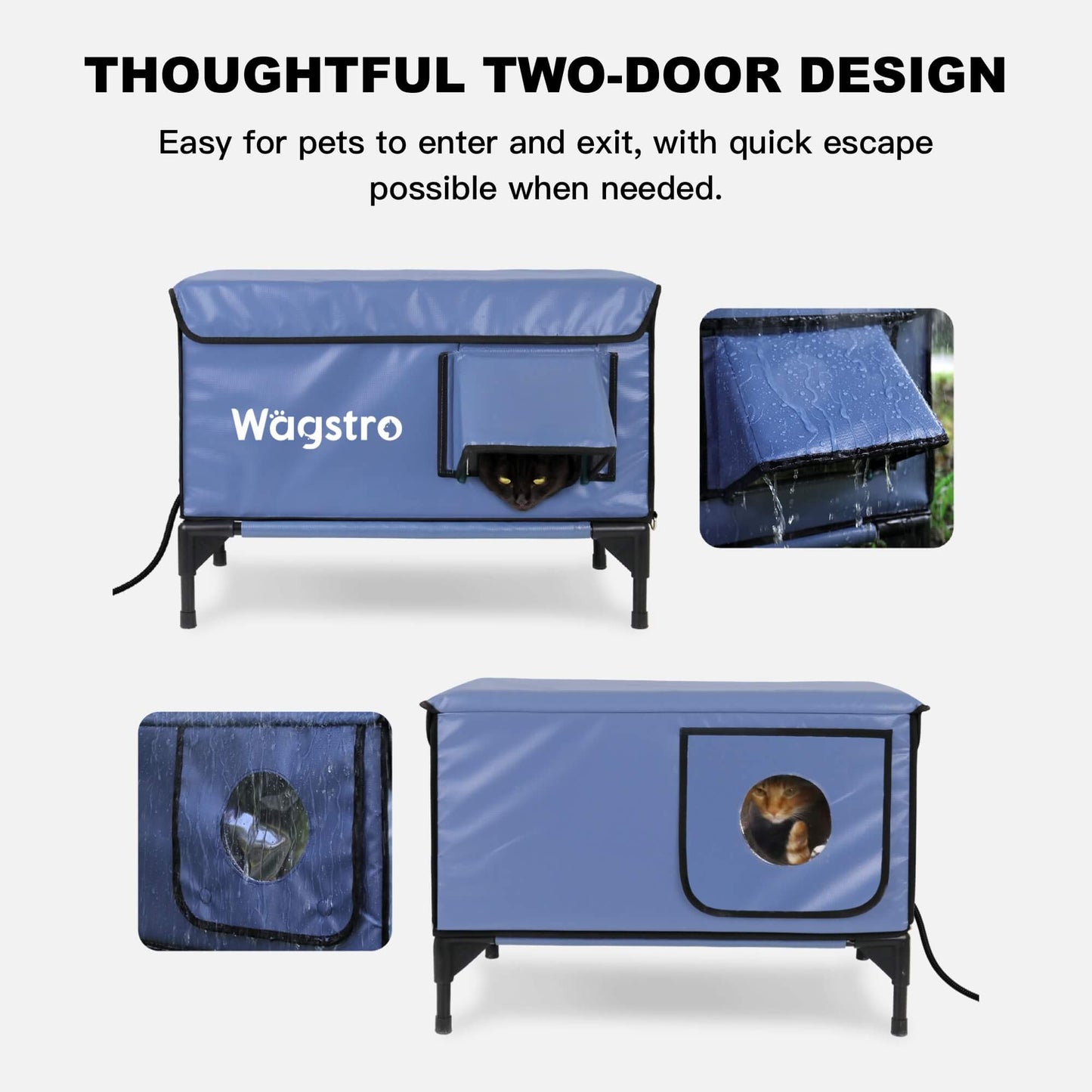 2024 - ArcticGuard Heated Outdoor Cat Shelter – Red | Large