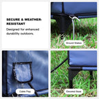 2024 - ArcticGuard Heated Outdoor Cat Shelter – Slate Blue | Large