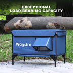 2024 - ArcticGuard Heated Outdoor Cat Shelter – Slate Blue | Large