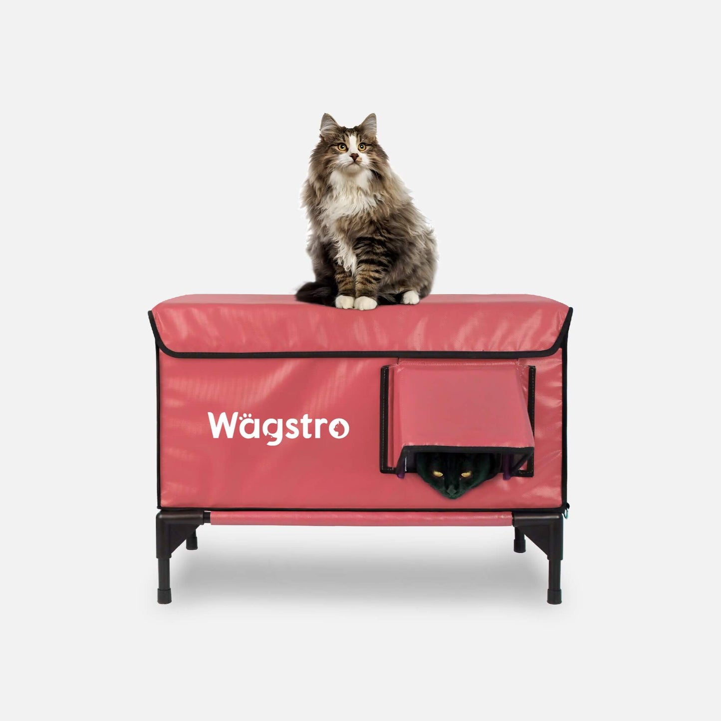 2024 - ArcticGuard Heated Outdoor Cat Shelter – Red | Large
