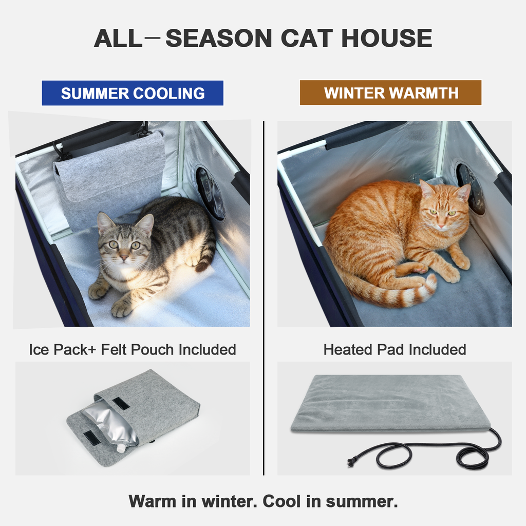 Flagship Outdoor Heated Cat House – Final Sale