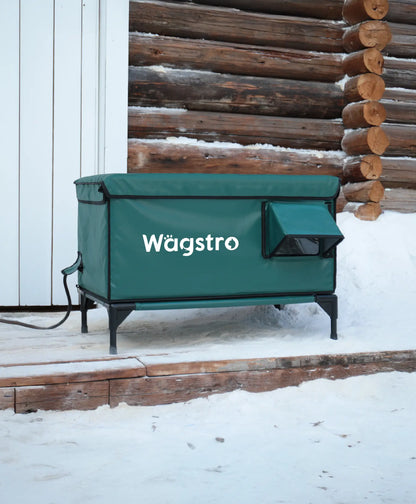 Flagship Heated Outdoor Cat Shelter – Deep Olive | Large