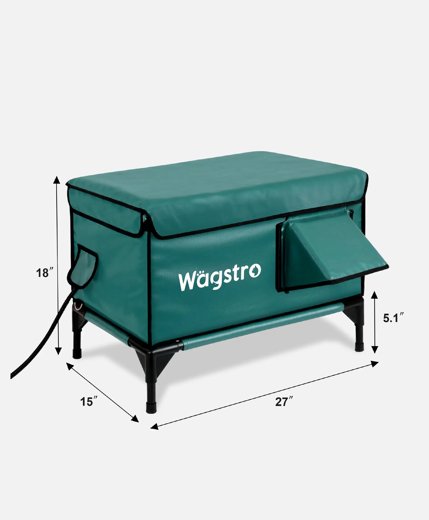 Flagship Heated Outdoor Cat Shelter – Deep Olive | Large