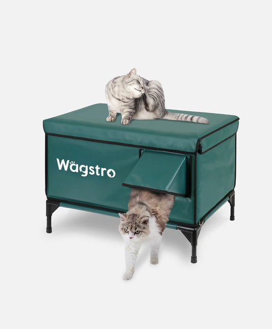 Flagship Heated Outdoor Cat Shelter – Deep Olive | Large