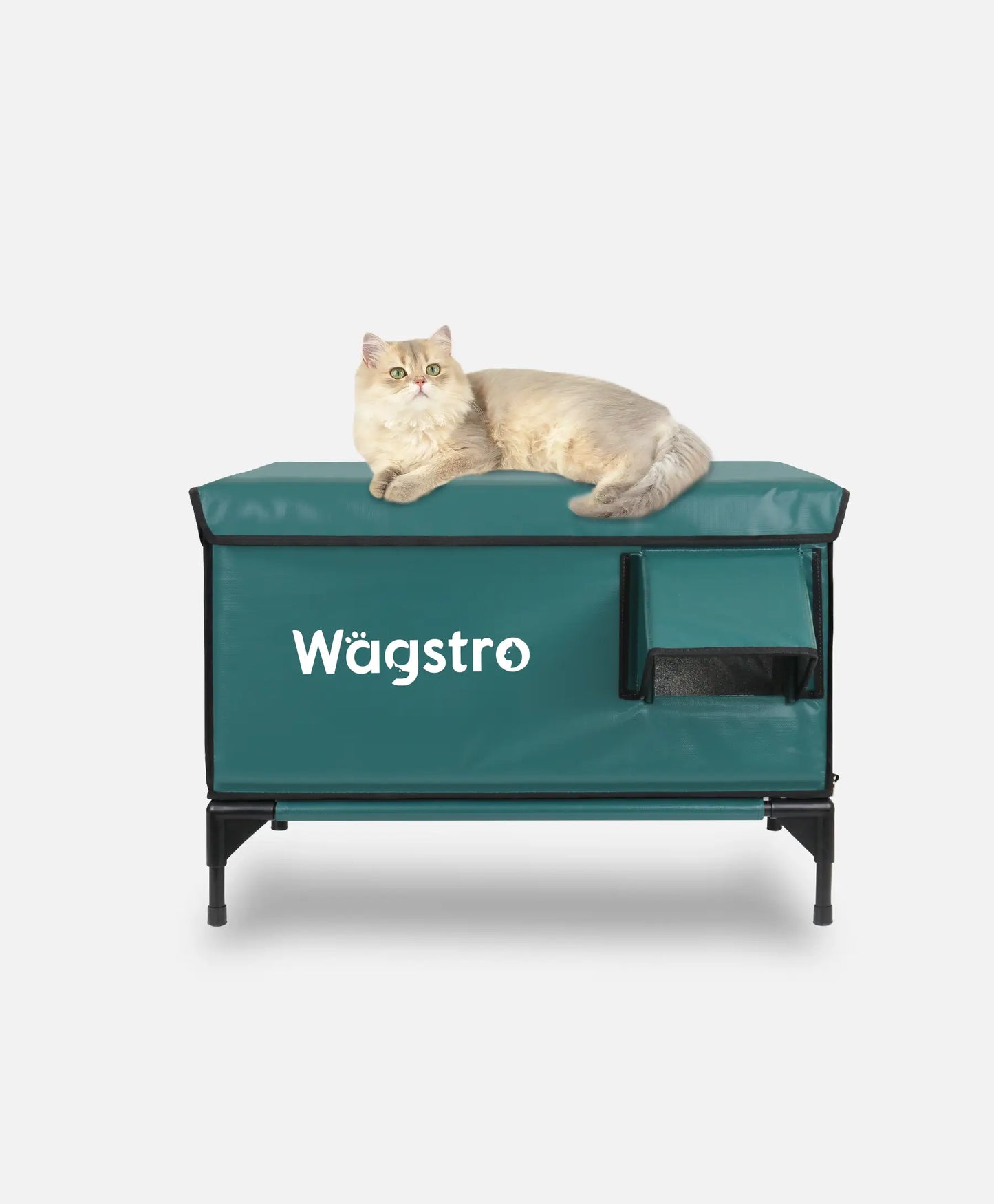 Flagship Heated Outdoor Cat Shelter – Deep Olive | Large