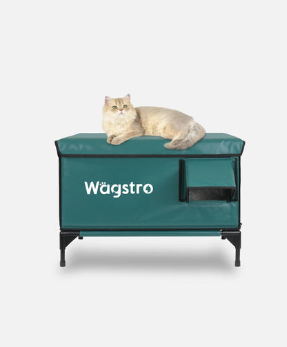 Flagship Heated Outdoor Cat Shelter – Deep Olive | Large