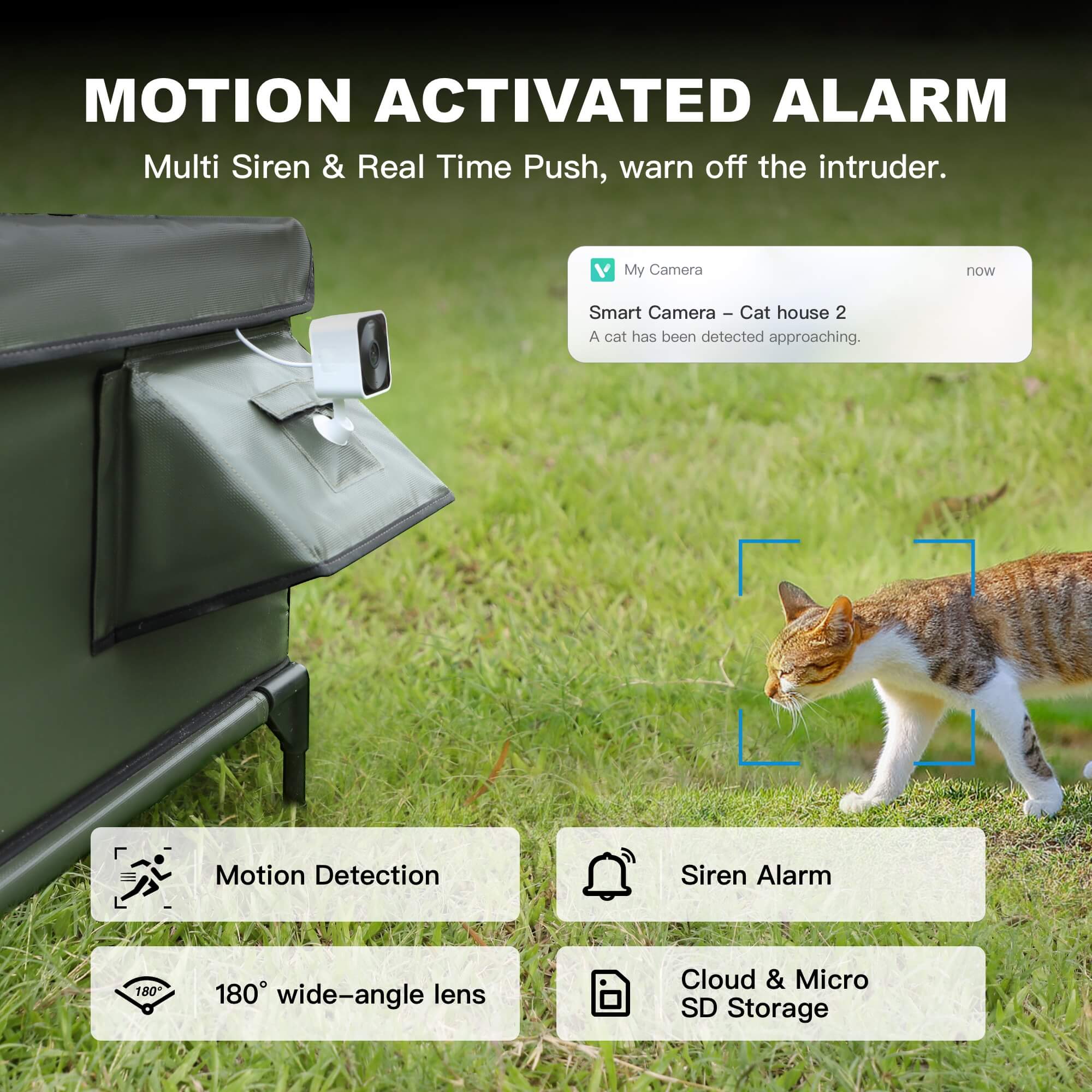 Wagstro Plug-in Outdoor Pet Camera – Continuous Power for 24/7 Monitoring