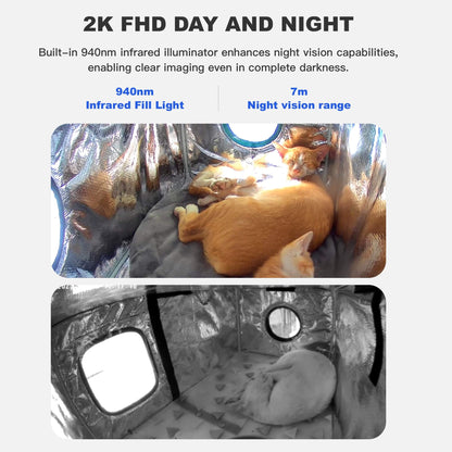 Wagstro Plug-in Outdoor Pet Camera – Continuous Power for 24/7 Monitoring