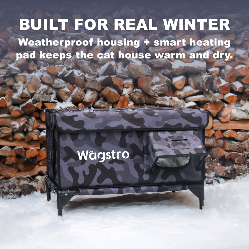 Built for real winter—weatherproof housing with heating pad