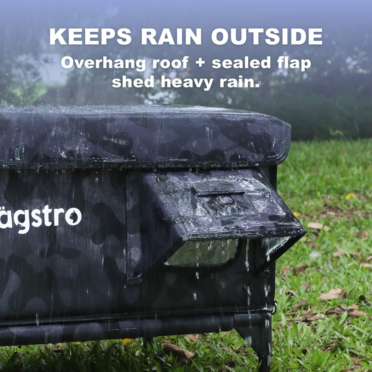 AllGuard Heated Outdoor Cat House (Night Camo) | Wagstro