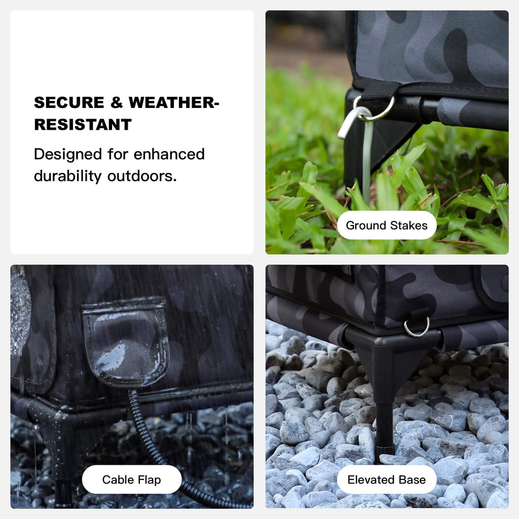 RoofHaus Outdoor Heated Cat House – Final Sale