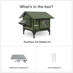 RoofHaus Outdoor Heated Cat House – Final Sale