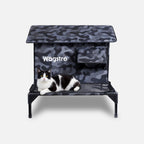 RoofHaus XL Outdoor Heated Cat House with Porch – Final Sale