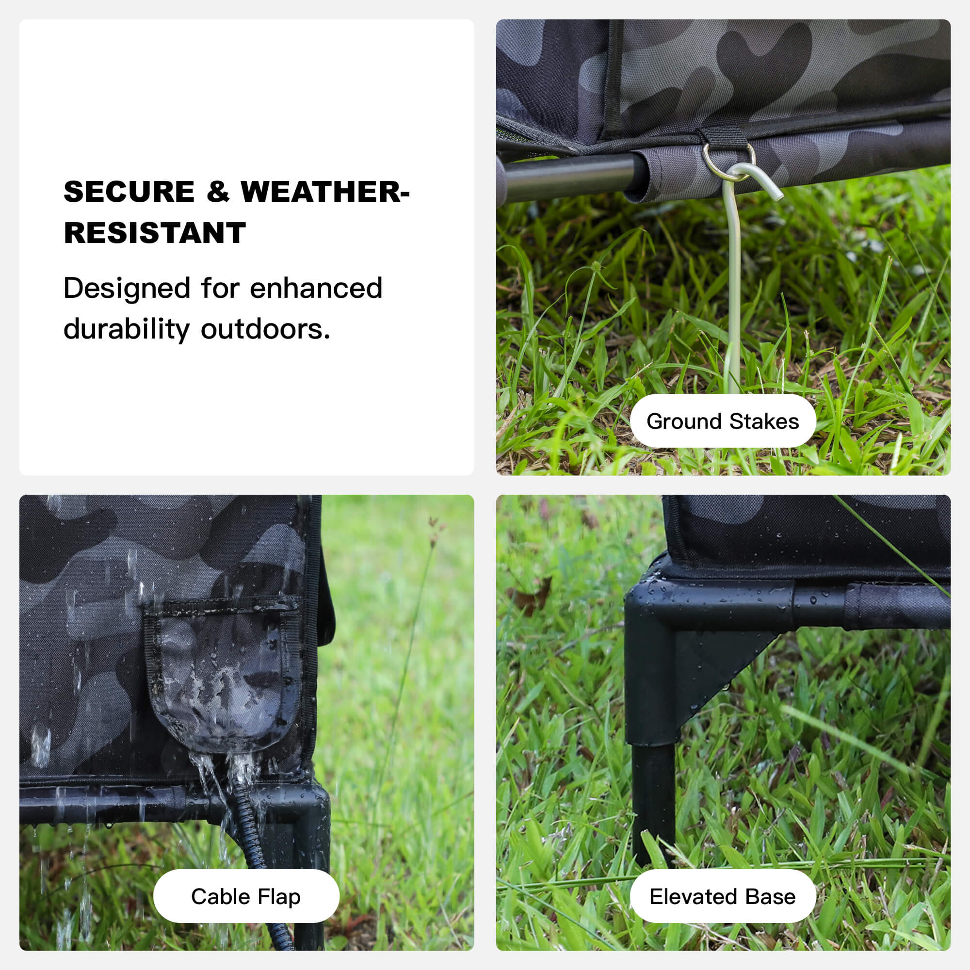 RoofHaus XL Outdoor Heated Cat House with Porch – Final Sale