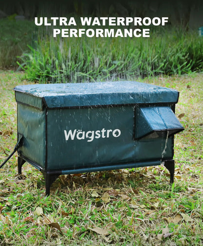 Flagship Heated Outdoor Cat Shelter – Deep Olive | Large